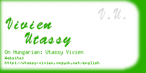 vivien utassy business card